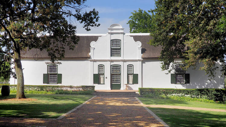 Boschendal wine estate manor house, Cape Town, South Africa