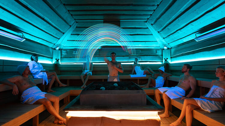 Sauna at Infinit Step Praha