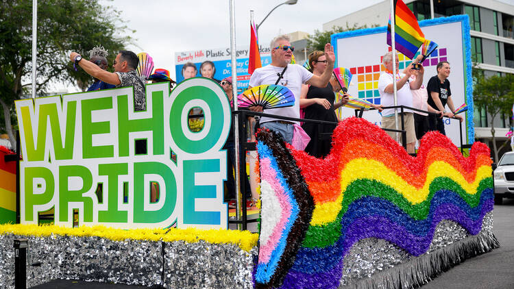 A float at the WeHo Pride Parade.