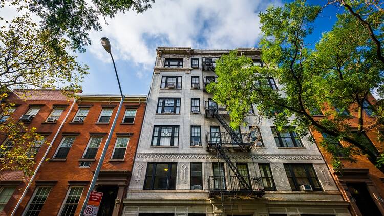 Apartment buildings in Manhattan