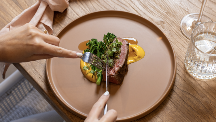 Cutting in to dinner
