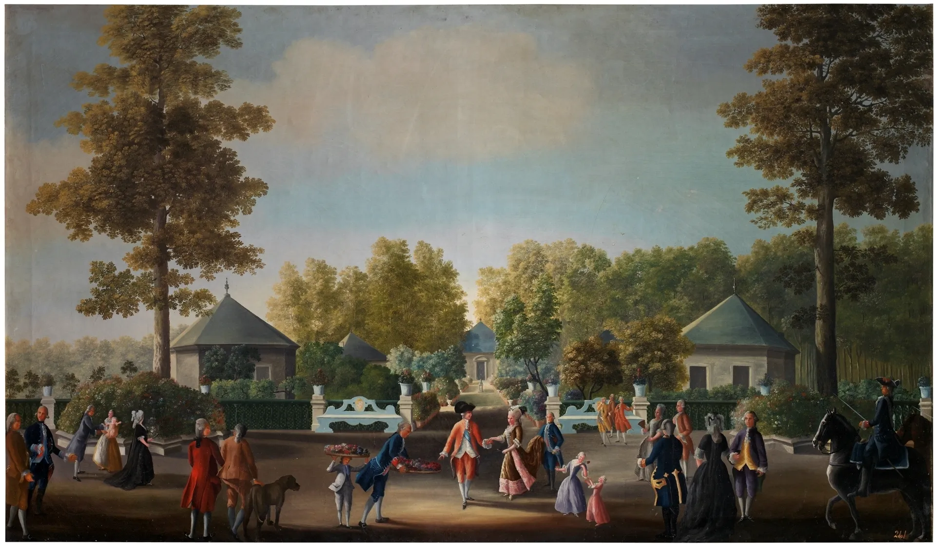 Vistas de una tarde en Aranjuez (anónimo), Museo del Prado