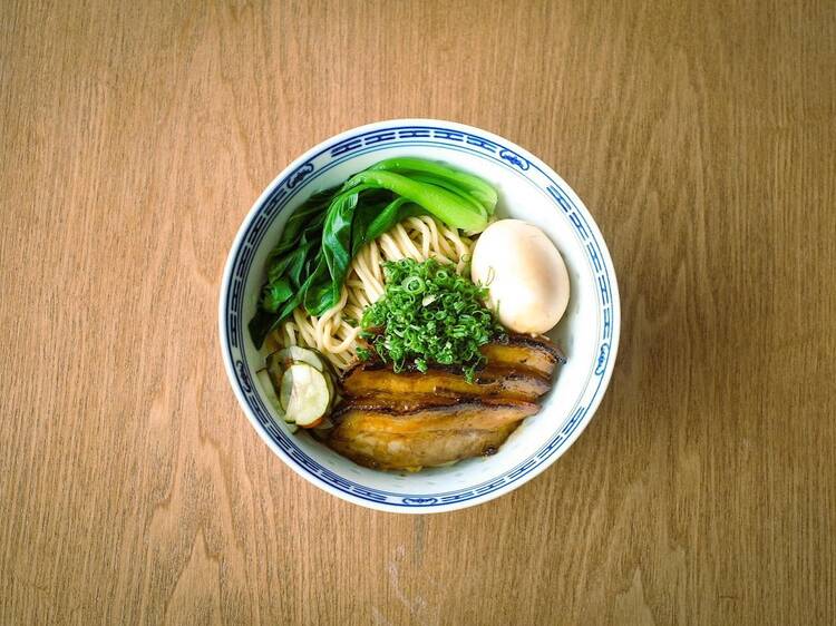 Handmade egg noodles at Fifty Tales