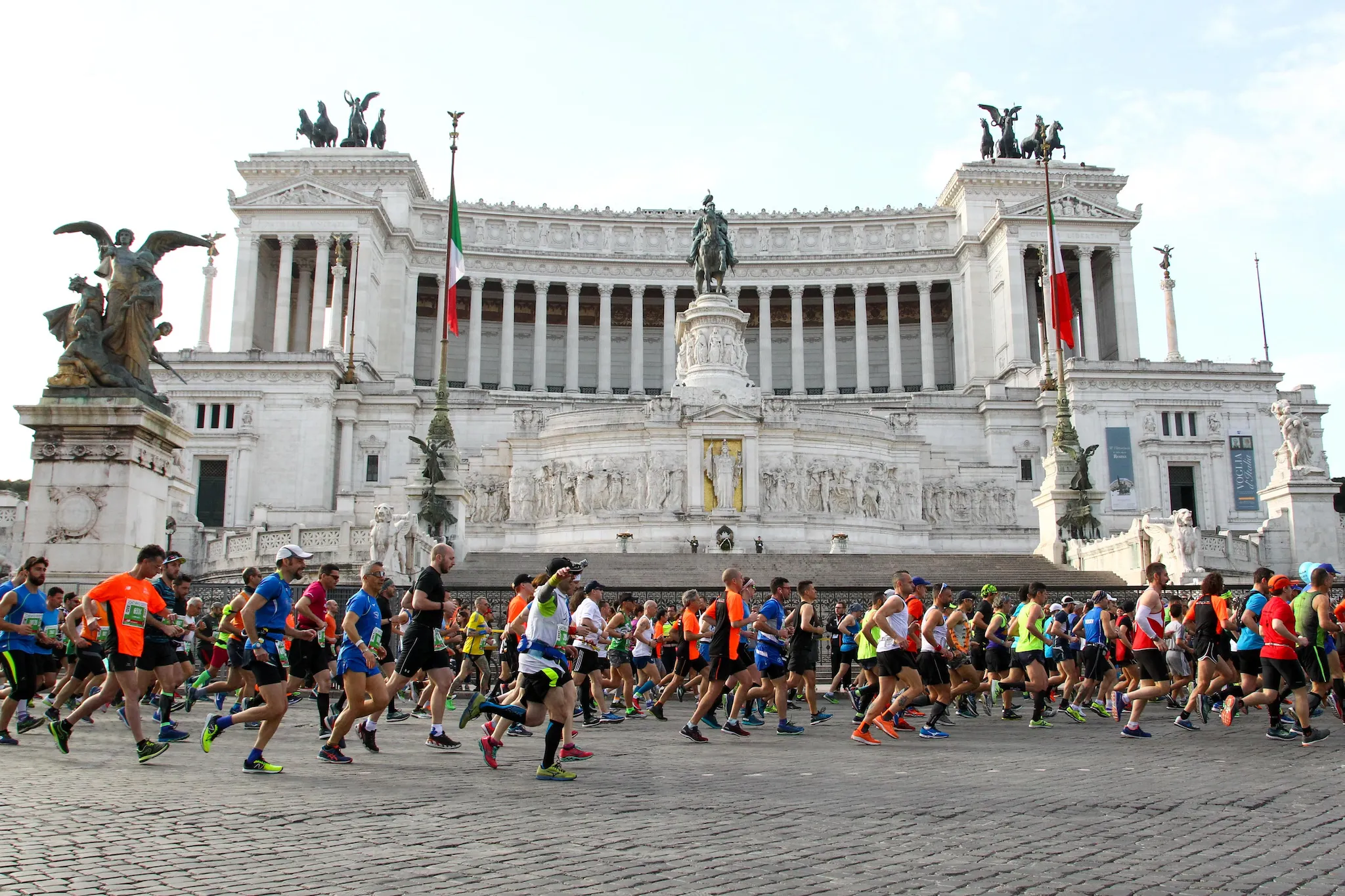 Starter runner during 24th edition of the Rome Marathon and Run for Fun in Rome.