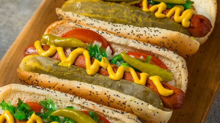 Chicago-style hot dog