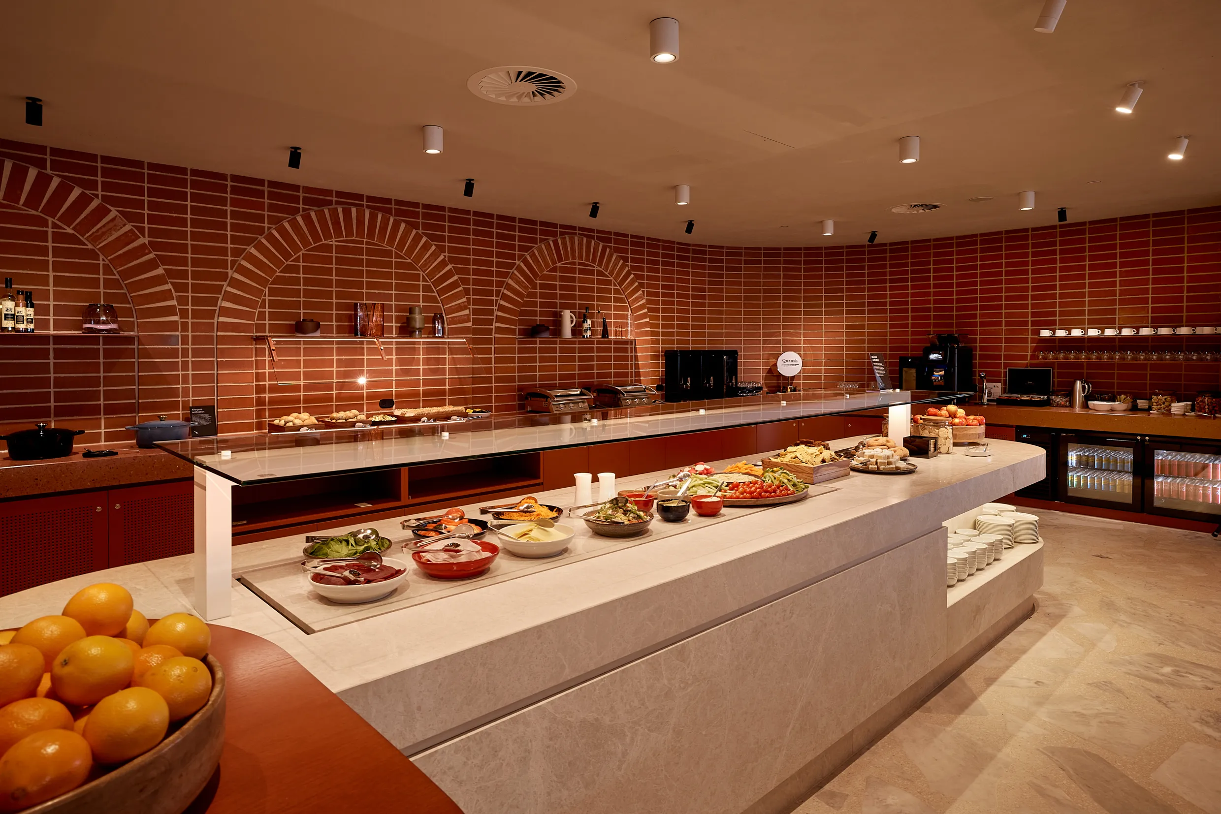 Buffet spread