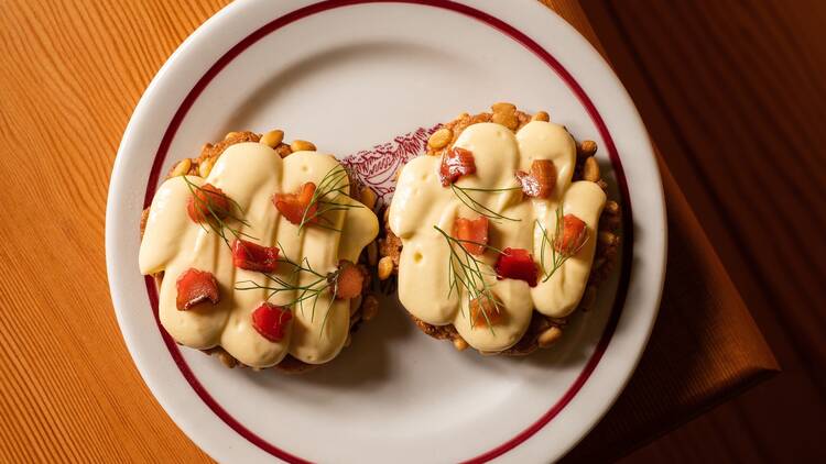 Pine nut cookies at Baby Bistro