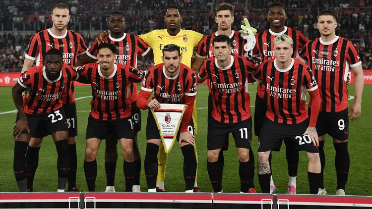Italian Cup (Coppa Italia) final football match between AC Milan and Bologna , 2025