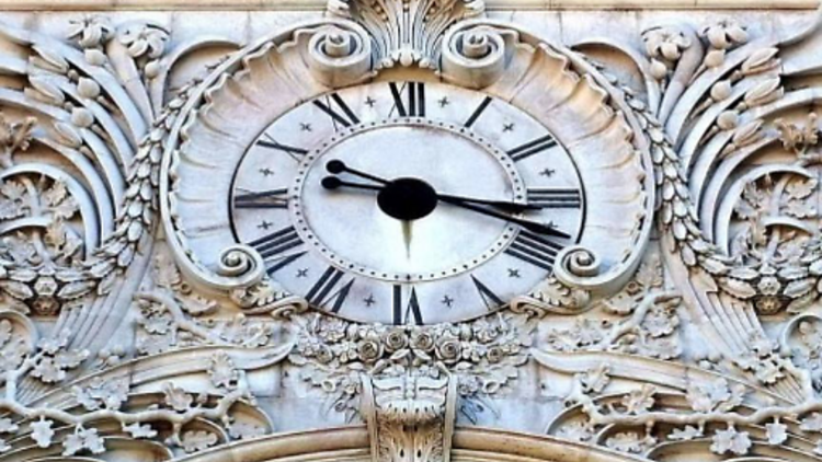 Relógio do Arco da Rua Augusta, antes do restauro