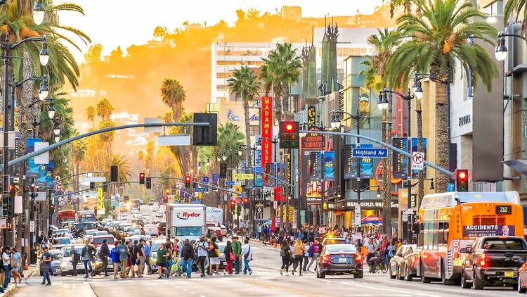 Car traffic in Los Angeles