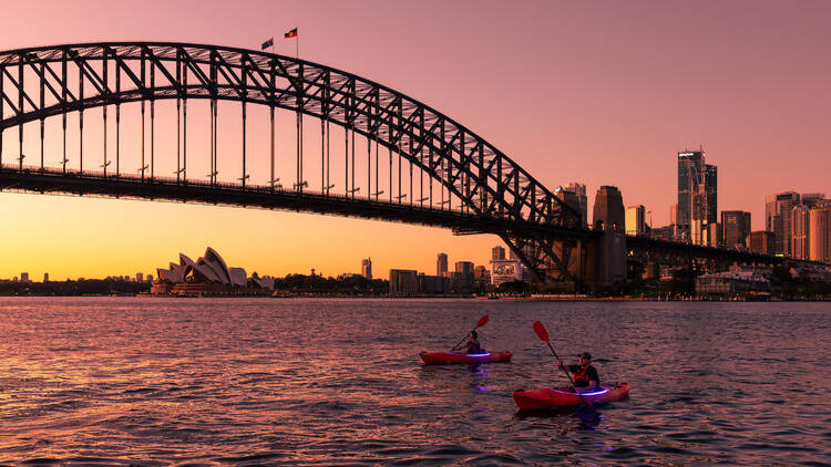 Sydney harbour kayak