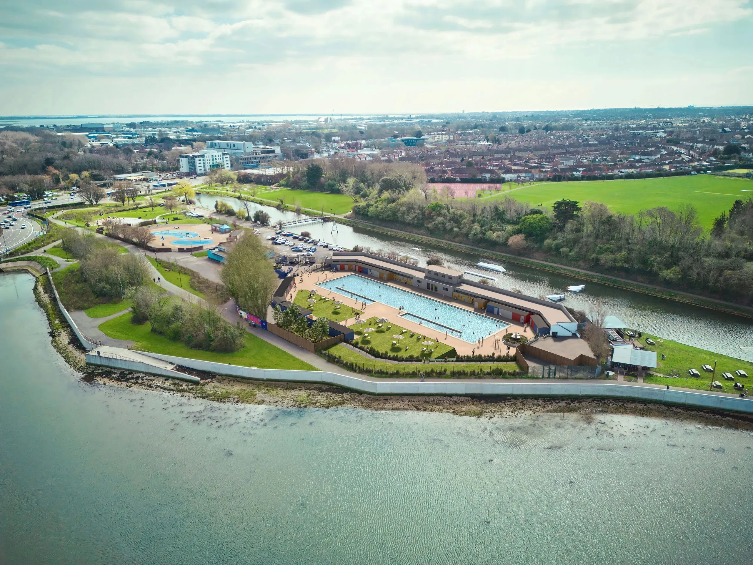 Impression of Hilsea Lido refurbishment 2025