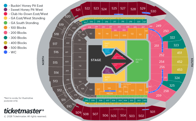 Tottenham Hotspur Stadium Beyonce seating plan