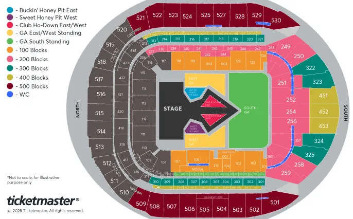 Tottenham Hotspur Stadium Beyonce seating plan