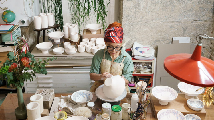 La artista Marina Anaya