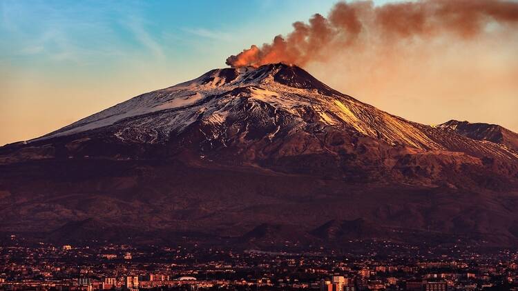 Mount Etna overlooking Catania