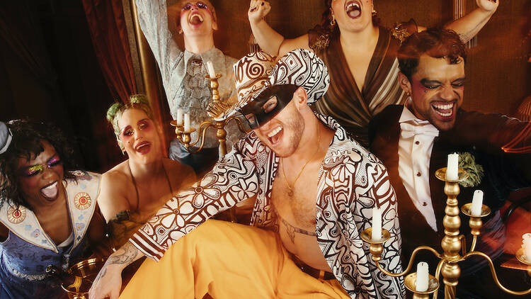 Orville Peck and cast members of Cabaret