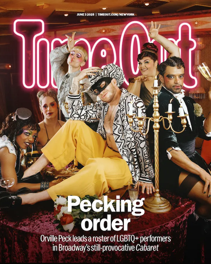 Orville Peck and cast members of Cabaret