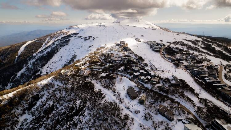 Aerial view of Mount Buller 