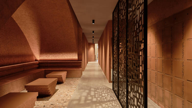 A luxe looking hallway