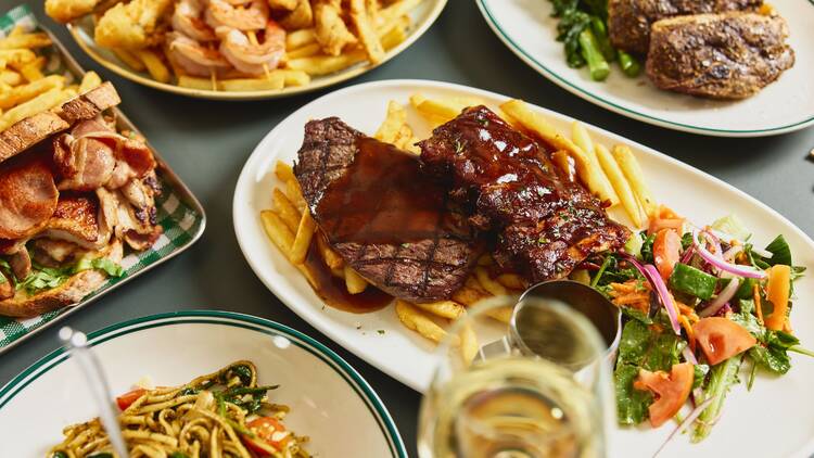 food on a table