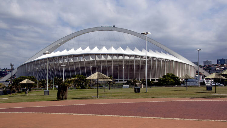 Paved Promenade and  Moses Mabhida Football Stadium