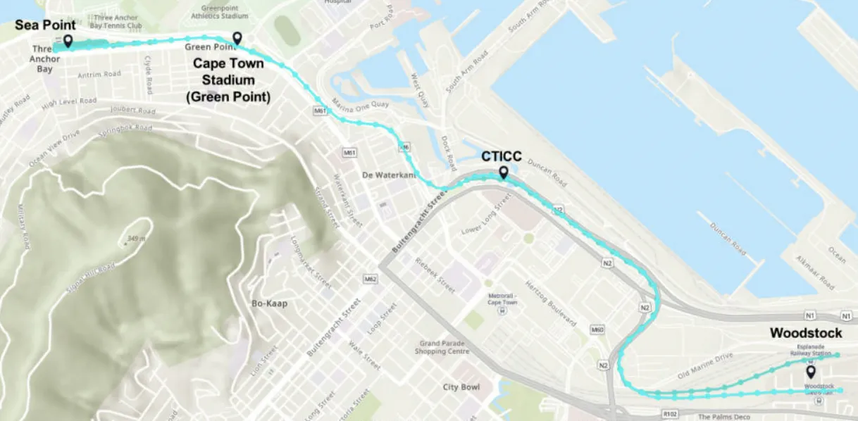 Unfinished freeway in Cape Town proposal
