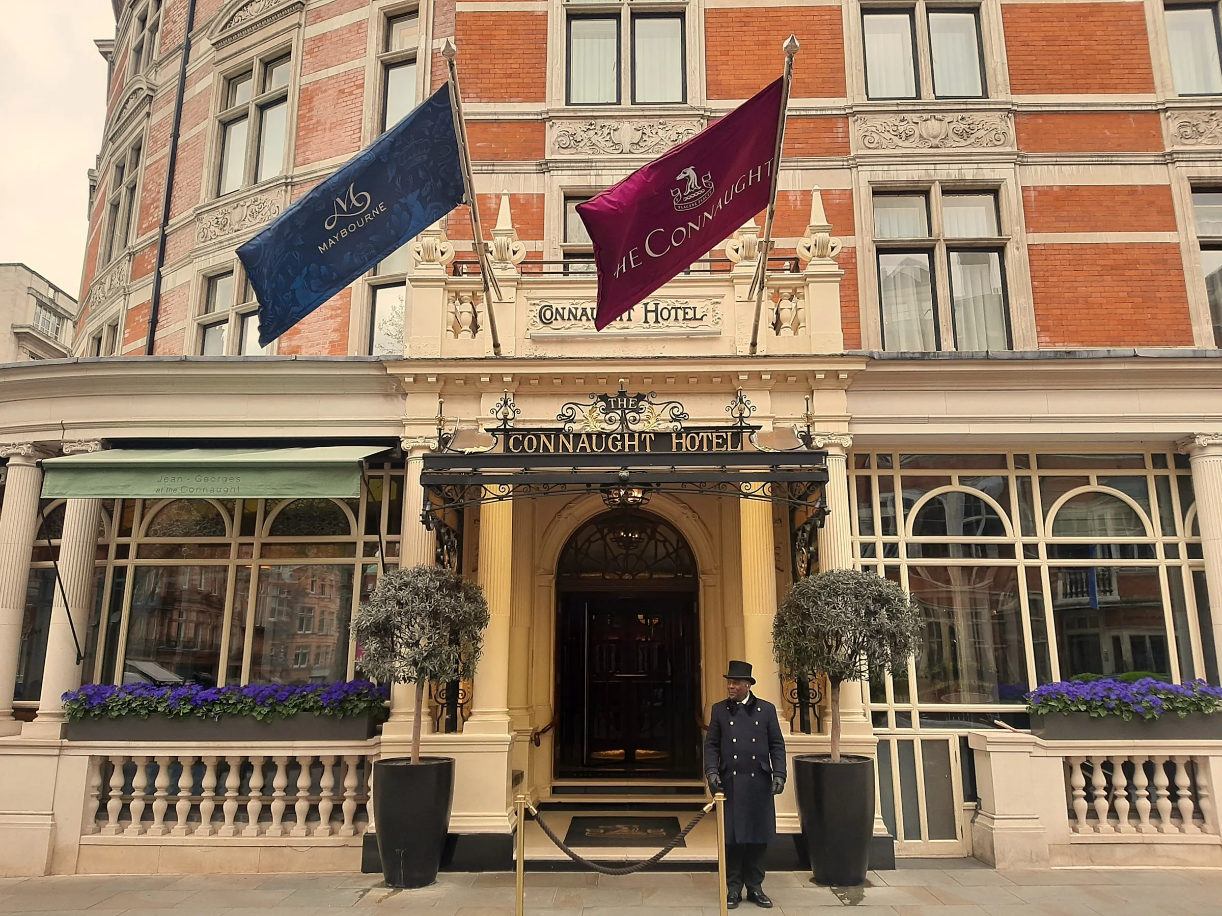 Front entrance of the Connaught Hotel