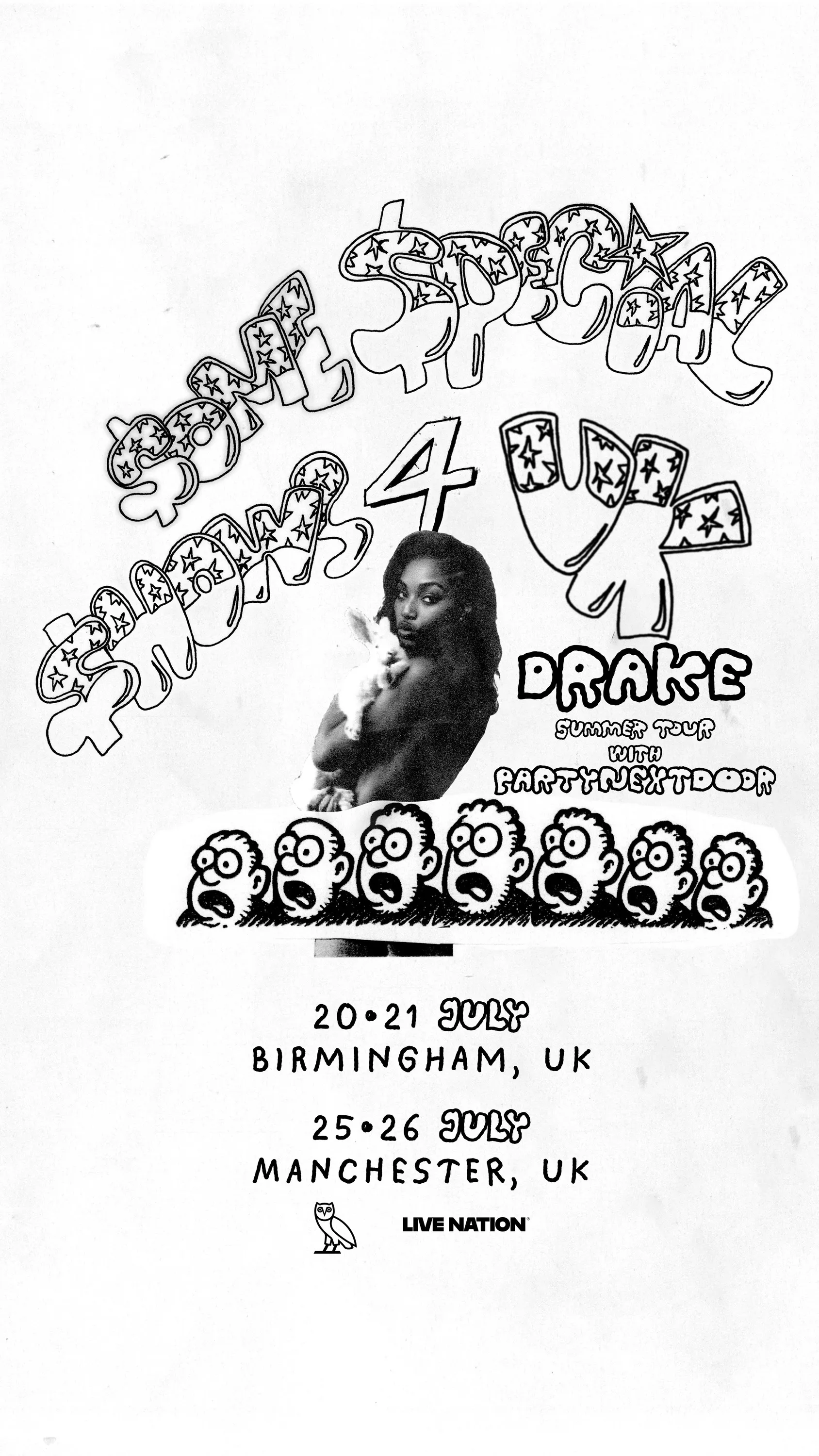 Drake's tour poster