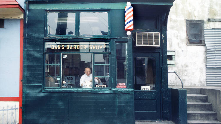 Dan’s Barber Shop, West 16th Street, 1973
