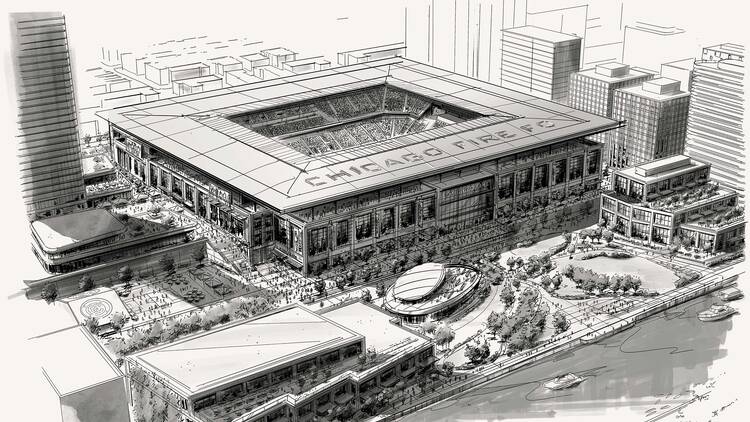 Plans for the new Chicago Fire Football Club stadium