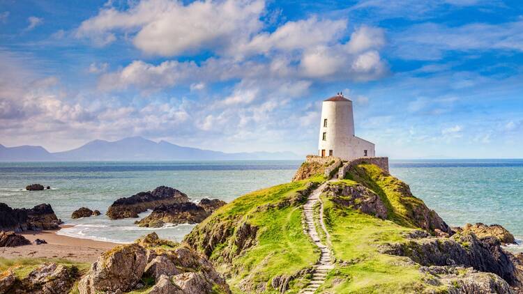 Lighthouse on the Isle of Anglesey, Wales 