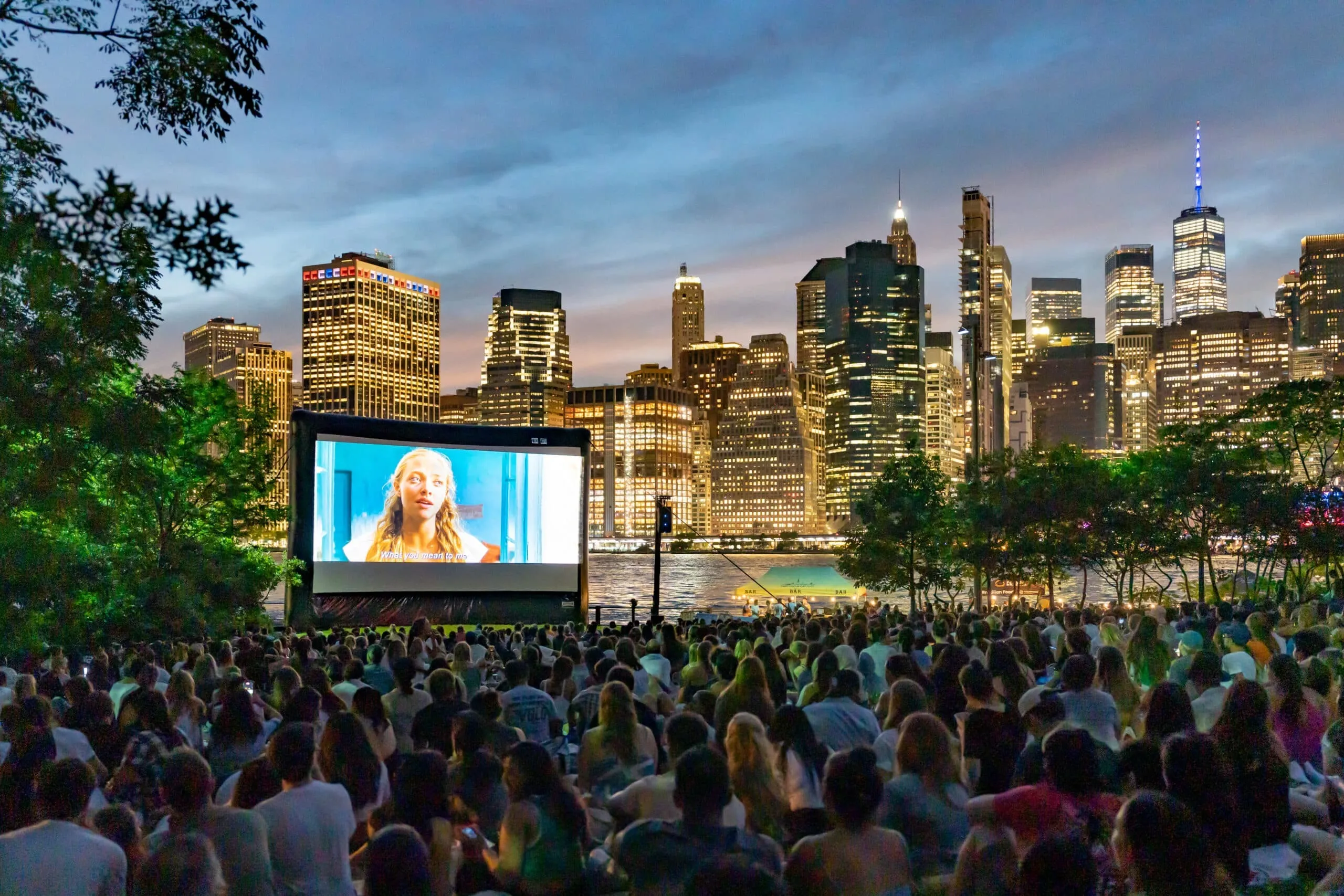 Movies with a View screenings at Brooklyn Bridge Park