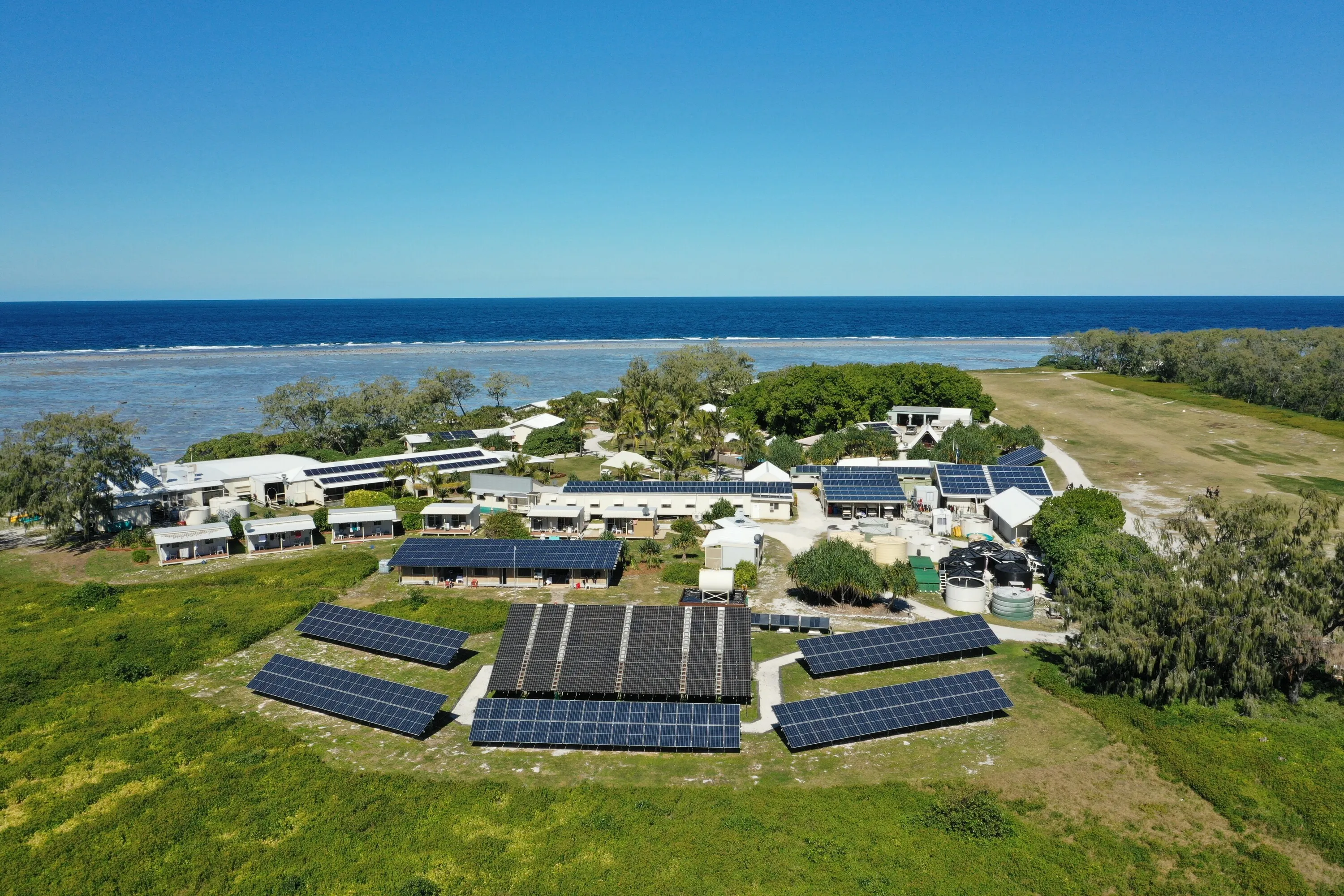 Solar panels on Lady Elliot Island