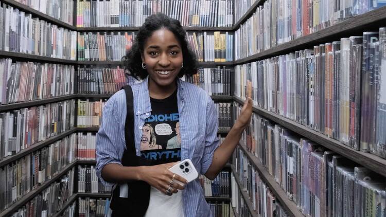 Ayo Edebiri in The Criterion Closet