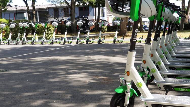 Trotinetes em Santos