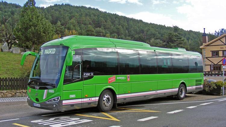 Autobús interurbano. Comunidad de Madrid