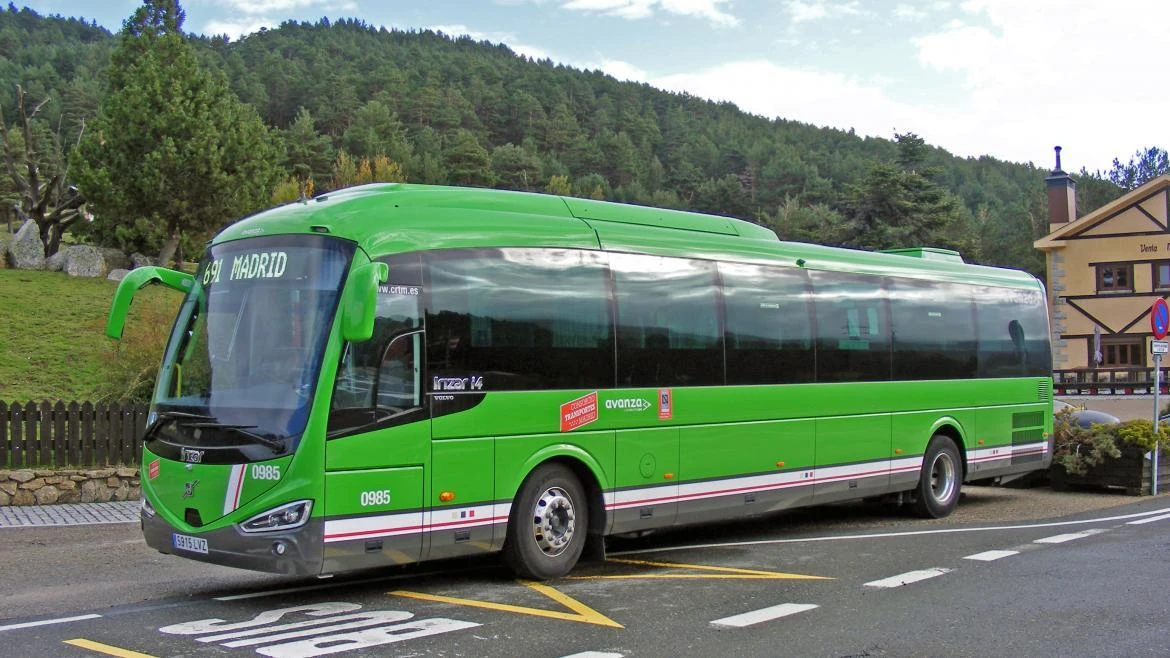 Autob&uacute;s interurbano. Comunidad de Madrid