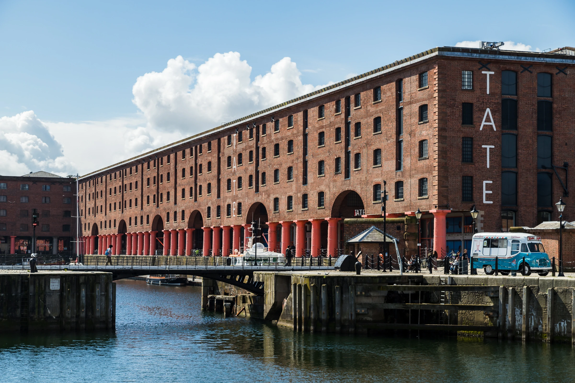 Exterior of Tate Liverpool at Royal Albert Docks 
