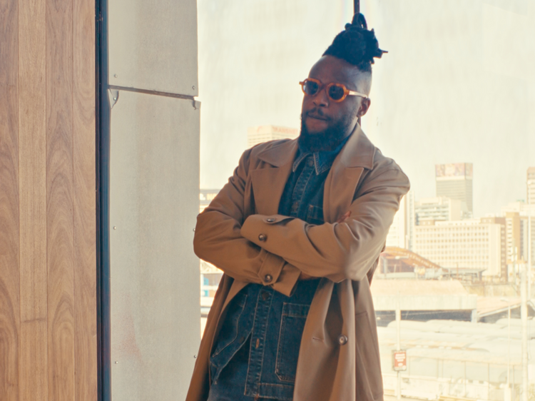 Justice Mukheli in his studio in Braamfontein