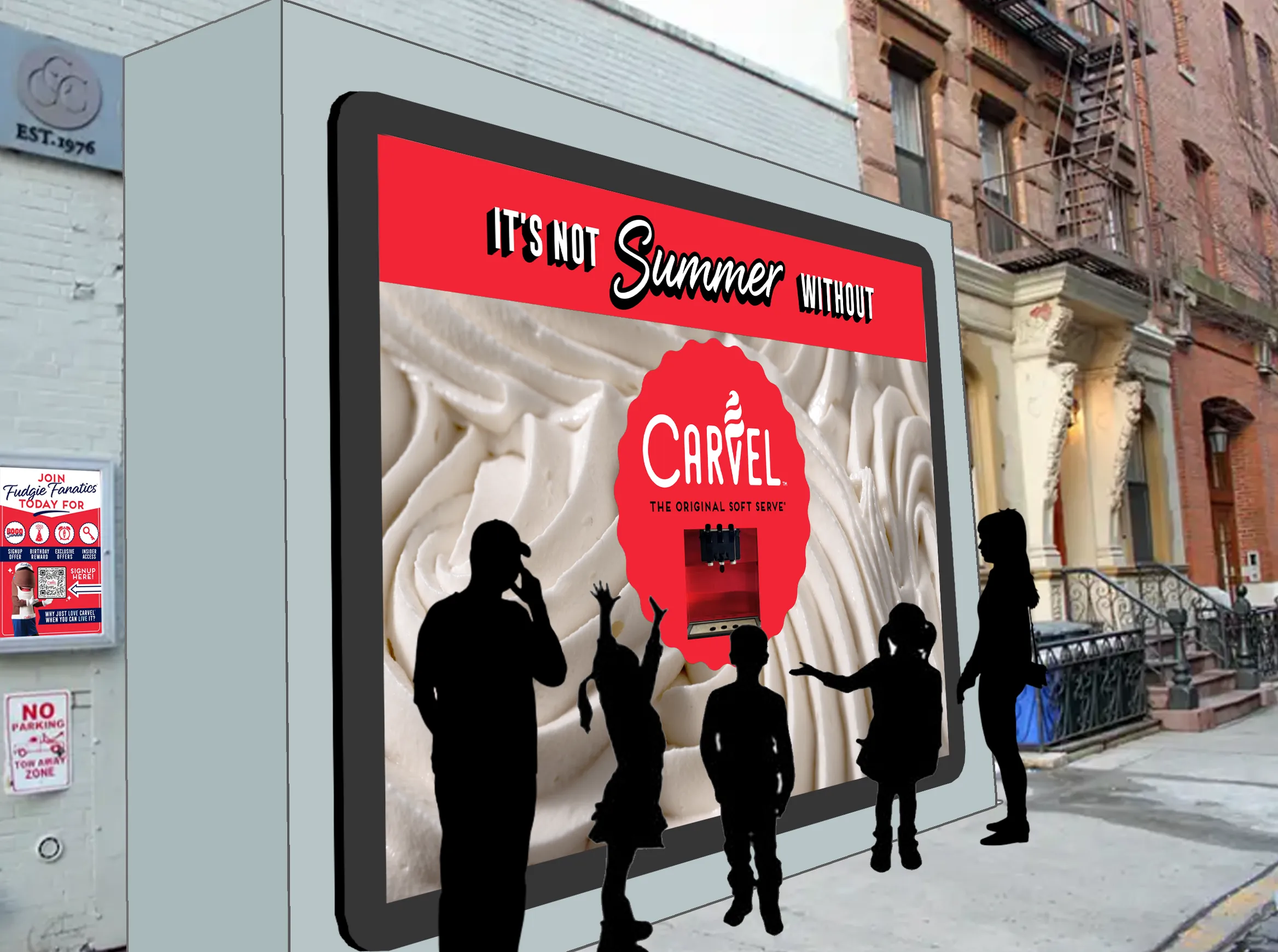 ice cream billboard by Carvel