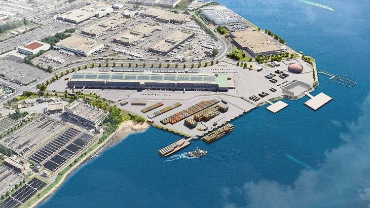 The new, proposed Hunts Point Marine Terminal