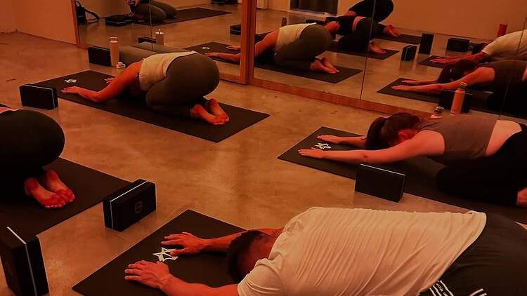 De-stress class at Wolf Wellness and Training Studio