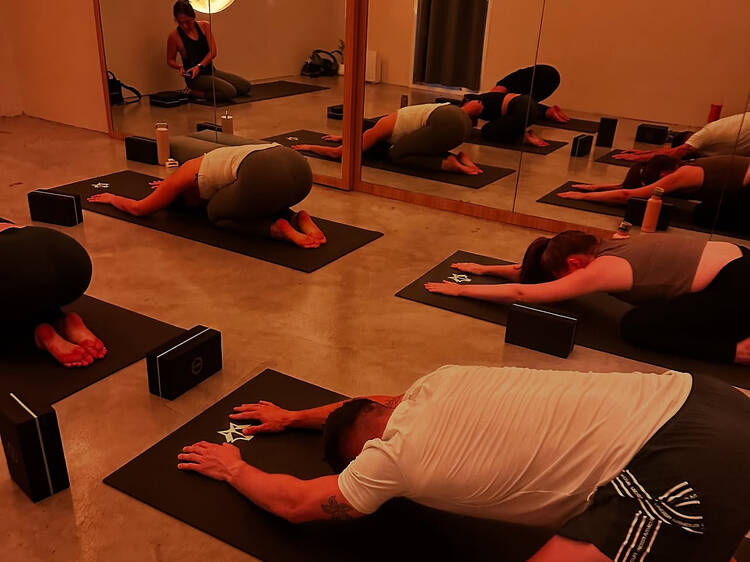 De-stress class at Wolf Wellness and Training Studio