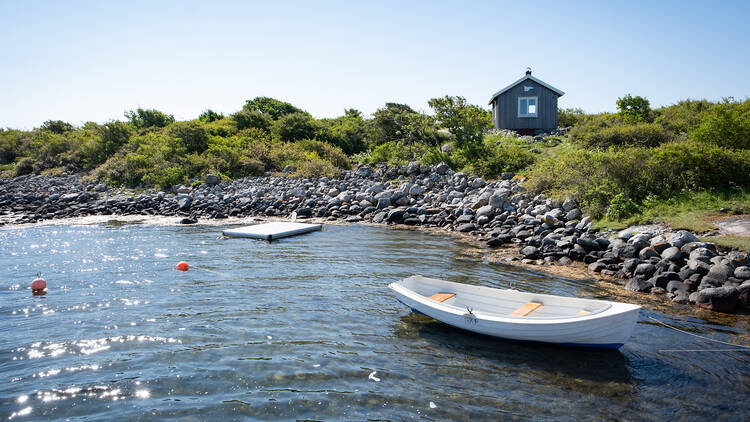 A boat on Valo Island, Sweden