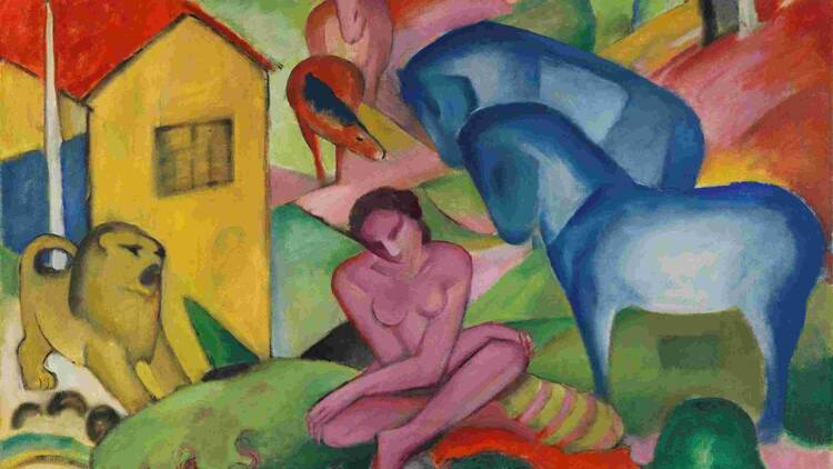 El Sueño, Franz Marc. Museo Nacional Thyssen-Bornemisza