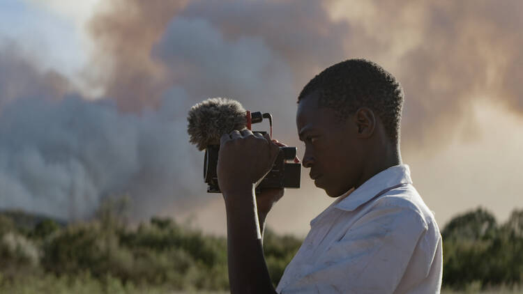 Film still from Searching For Amani
