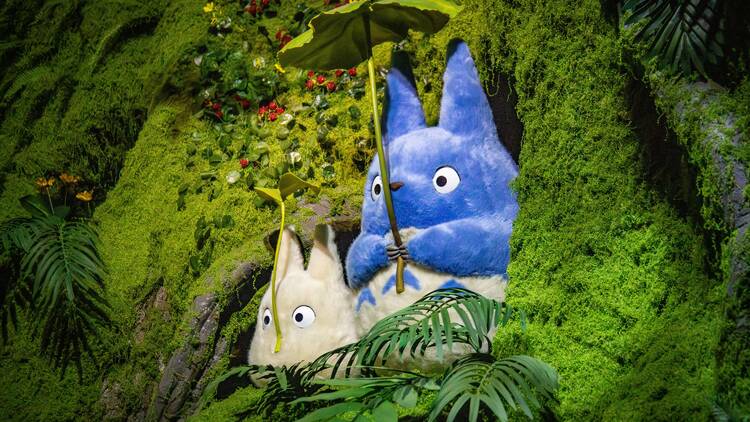 Chibi Totoro and Chu Totoro at the Studio Ghibli 3D Sculpture Exhibition