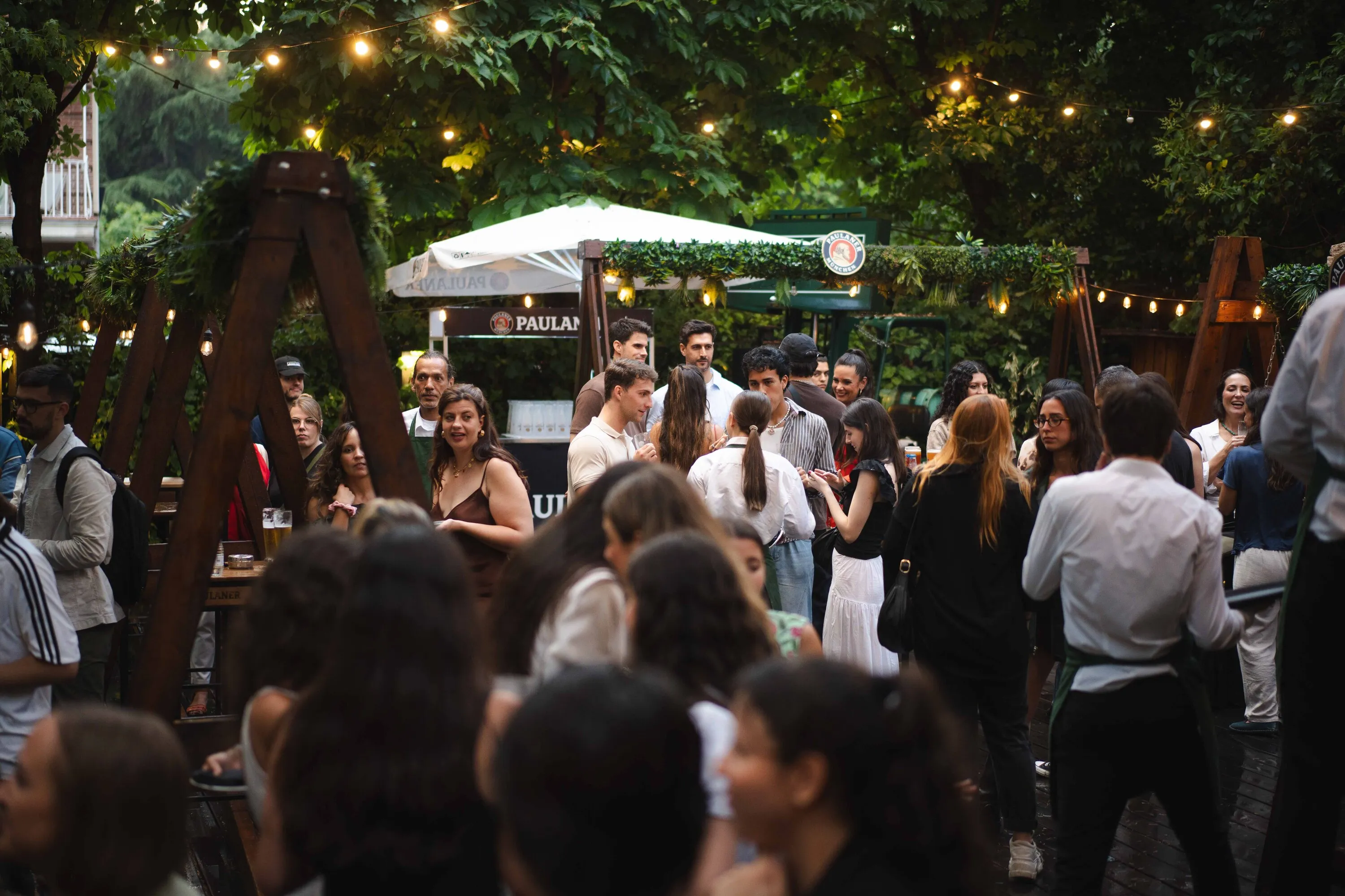 Paulaner Biergarten. Lucia Vargas