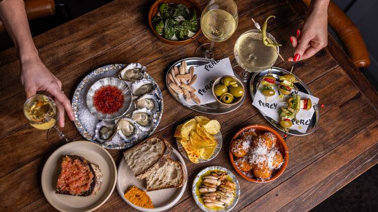 Tapas plates from Percy